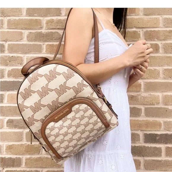 MICHAEL KORS
Jaycee Medium Logo Jacquard Backpack Luggage color Michael Kors | Bags | Michael Kors Jaycee Medium Logo  main image 3